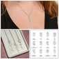 No Rain - No Flowers - Never Forget That I Love You | Birth Flower Name Necklace