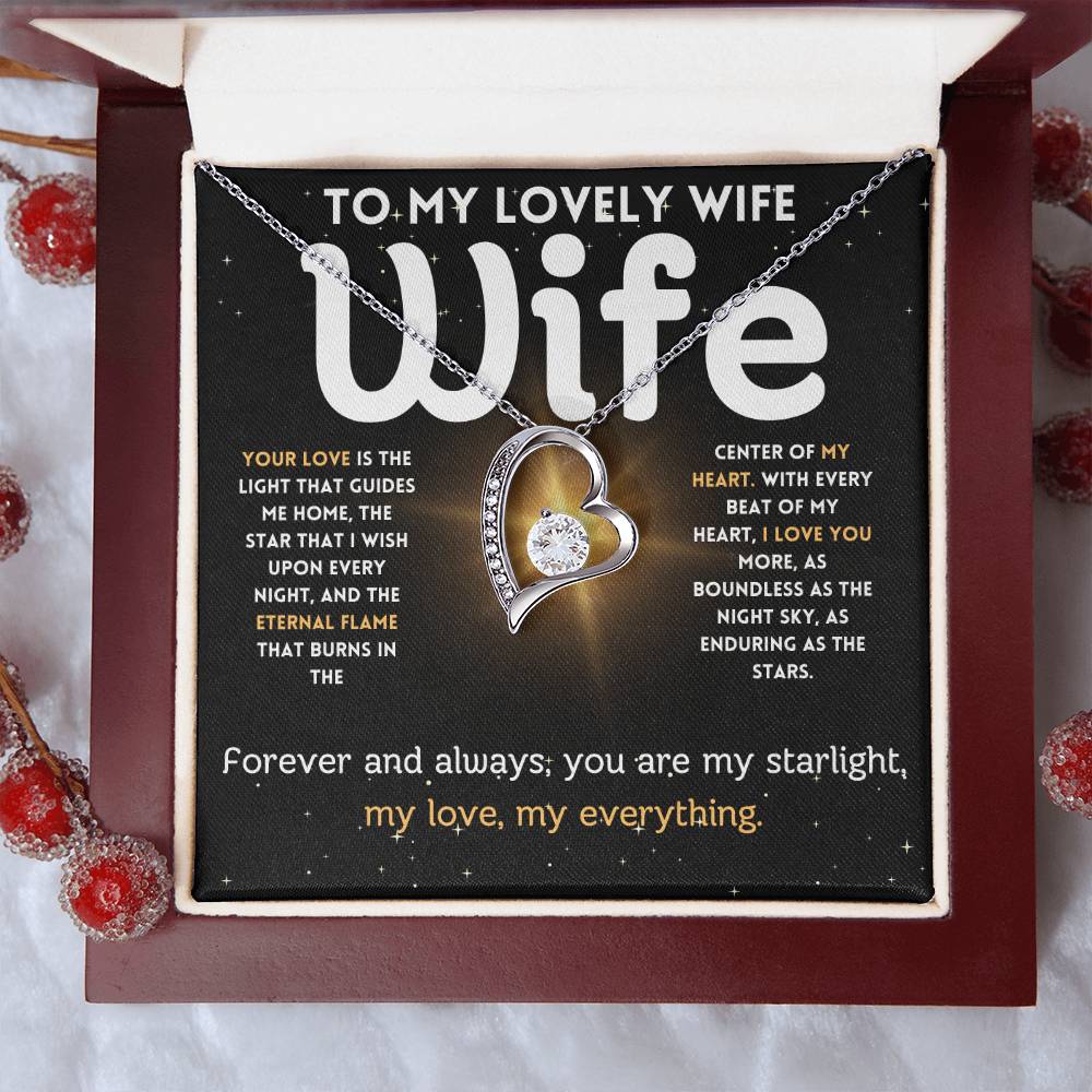 Lovely Wife - Eternal Flame - Forever Love Necklace