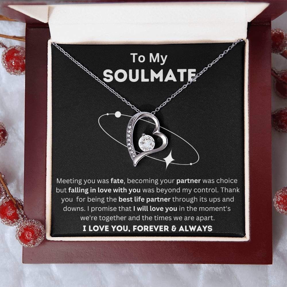 To My Soulmate - Life Partner - Forever Love Necklace