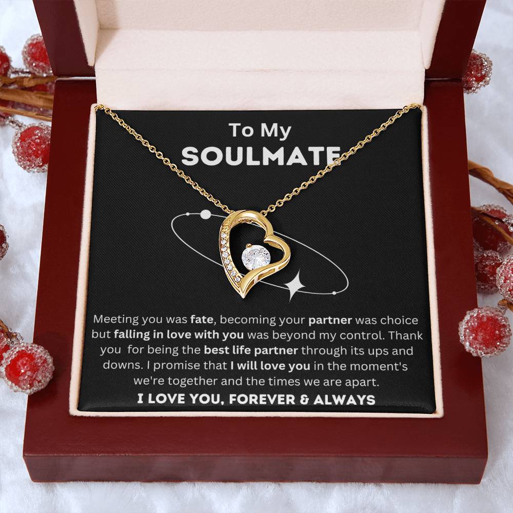 To My Soulmate - Life Partner - Forever Love Necklace