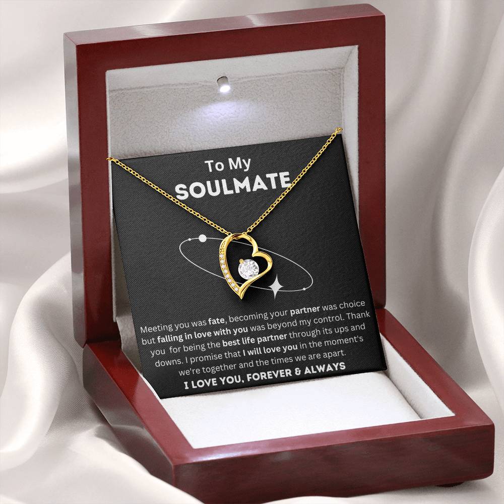 To My Soulmate - Life Partner - Forever Love Necklace