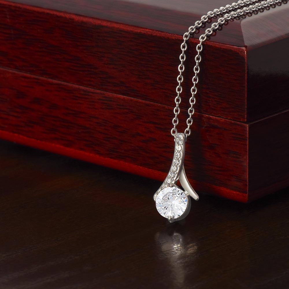 To My Beautiful Wife - I Will Cherish You - Alluring Beauty Necklace