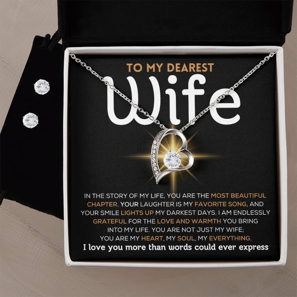 To My Dearest Wife - Most Beautiful Chapter - Forever Love Necklace Set