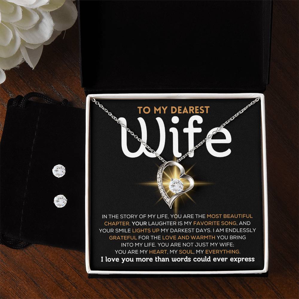To My Dearest Wife - Most Beautiful Chapter - Forever Love Necklace Set