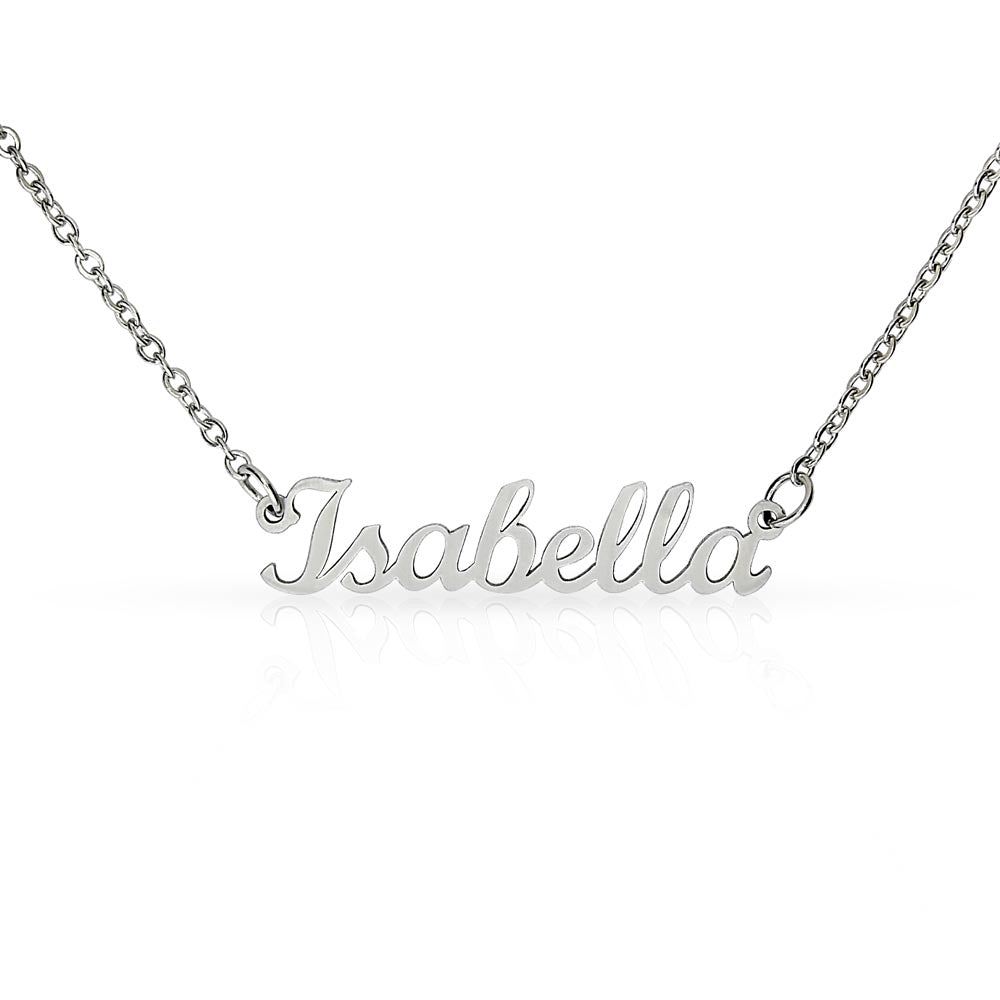 Personalized Name Necklace - Stainless Steel or Gold Finish