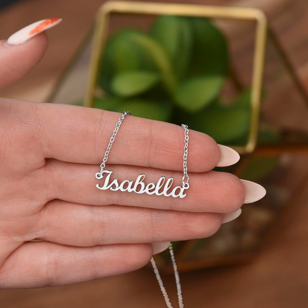 Personalized Name Necklace - Stainless Steel or Gold Finish