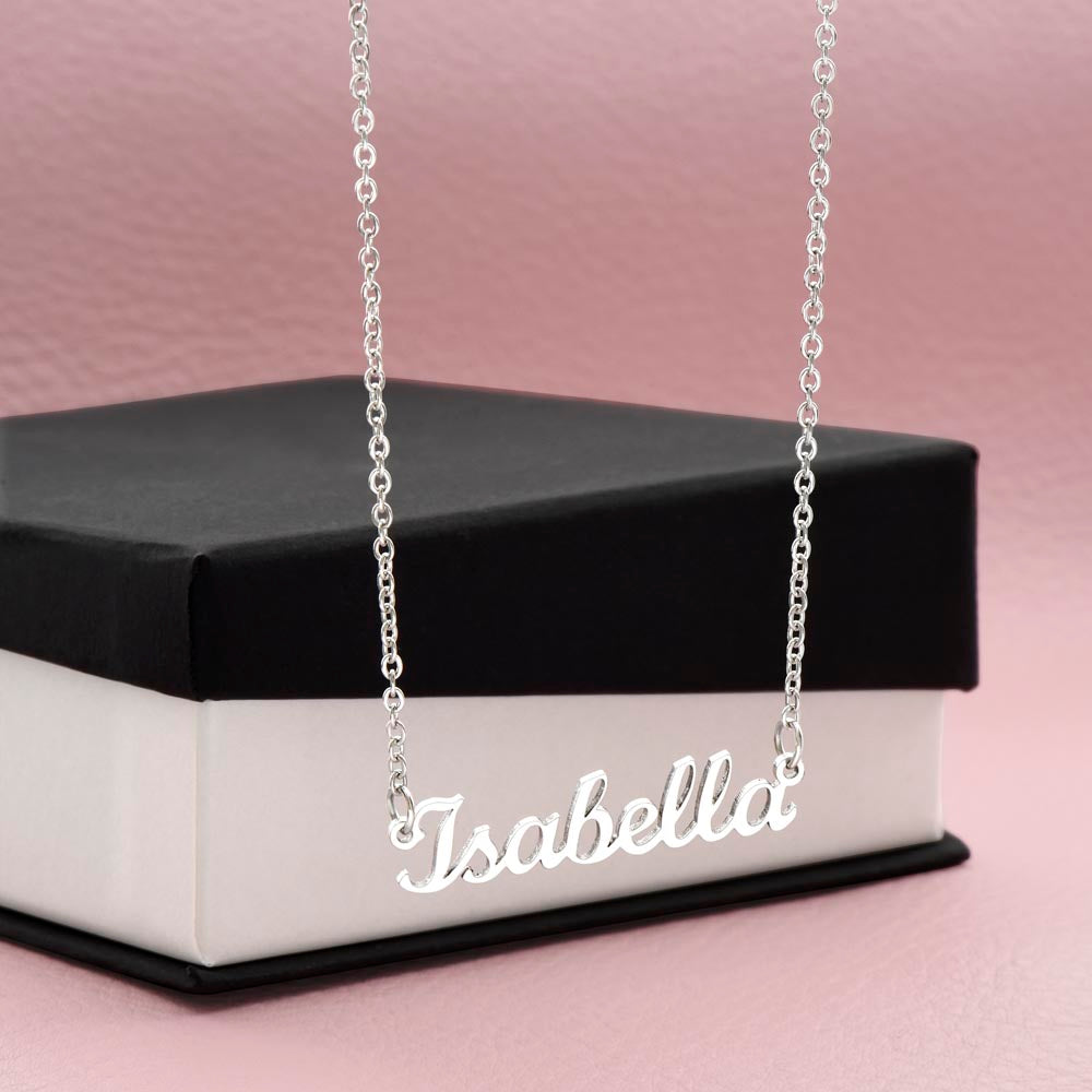 Personalized Name Necklace - Stainless Steel or Gold Finish