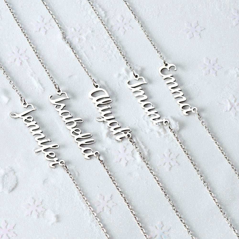 Personalized Name Necklace - Stainless Steel or Gold Finish
