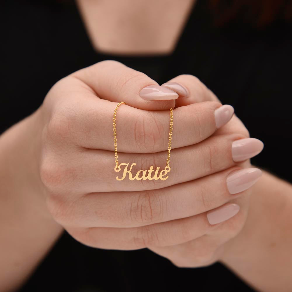Personalized Name Necklace - Stainless Steel or Gold Finish