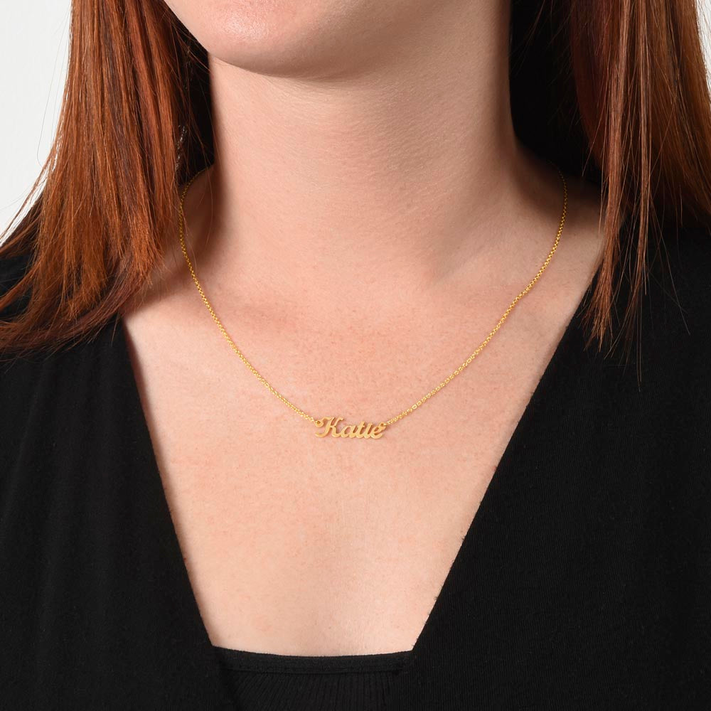 Personalized Name Necklace - Stainless Steel or Gold Finish