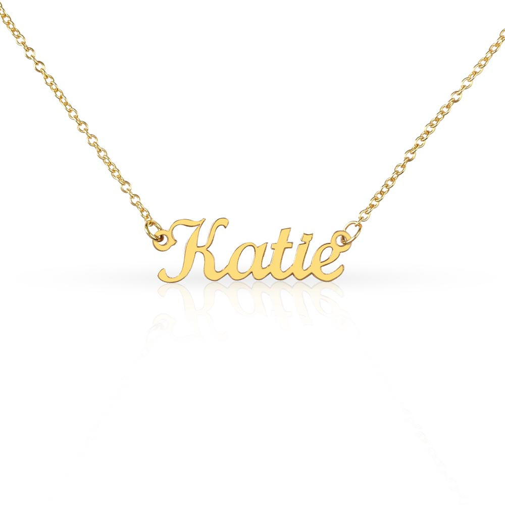 Personalized Name Necklace - Stainless Steel or Gold Finish