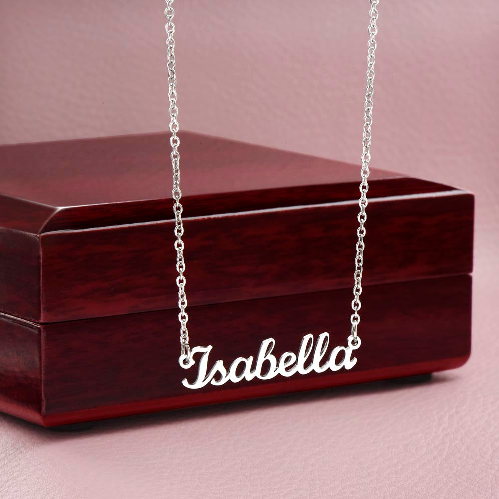 Personalized Name Necklace - Stainless Steel or Gold Finish