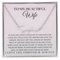 To My Beautiful Wife - Missing Piece - Signature Name Necklace