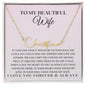 To My Beautiful Wife - Missing Piece - Signature Name Necklace