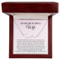 To My Beautiful Wife - Missing Piece - Signature Name Necklace