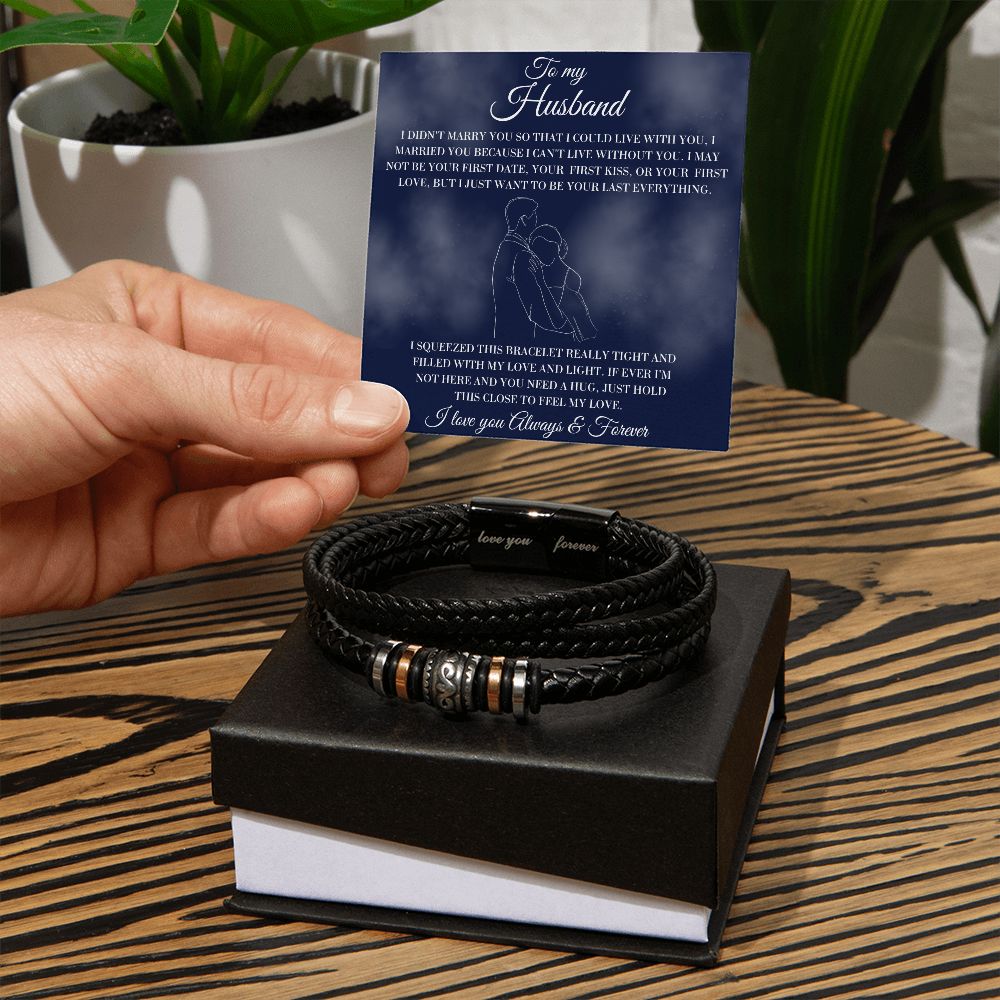 To My Husband - Last Everything - Men's Bracelet