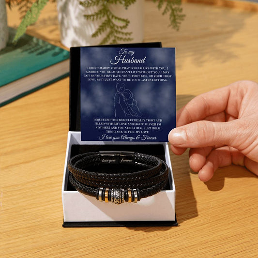 To My Husband - Last Everything - Men's Bracelet