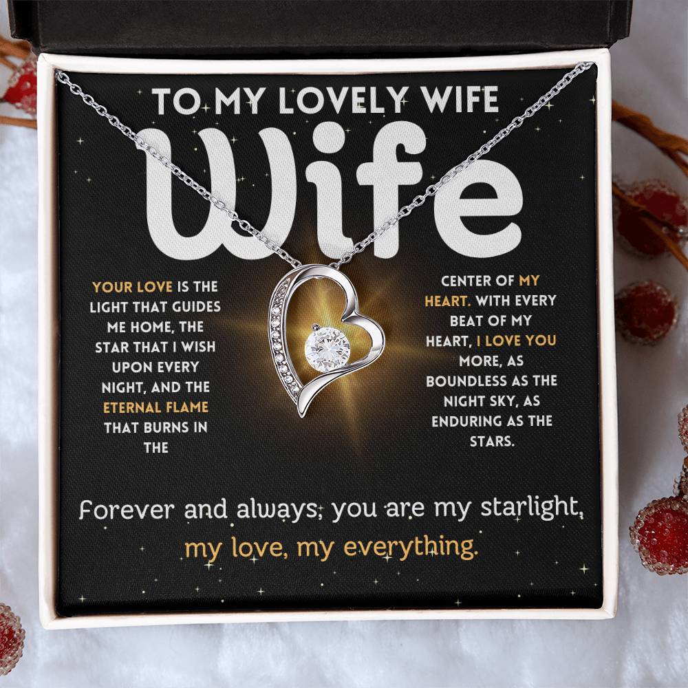 Lovely Wife - Eternal Flame - Forever Love Necklace
