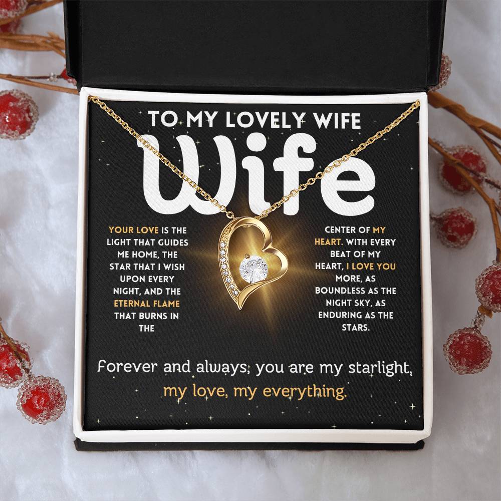 Lovely Wife - Eternal Flame - Forever Love Necklace