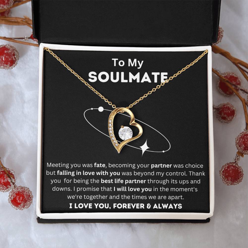 To My Soulmate - Life Partner - Forever Love Necklace