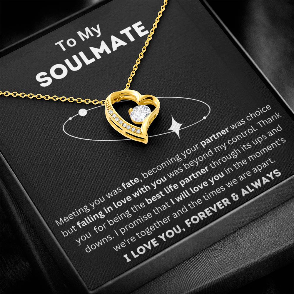 To My Soulmate - Life Partner - Forever Love Necklace
