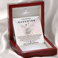 To My Daughter - Butterfly - Love Knot Necklace