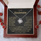To My Soulmate - Magic Genie - Love Knot Necklace