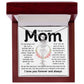 Dear Mom Birth Flower Custom Name Necklace