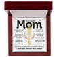 Dear Mom Birth Flower Custom Name Necklace