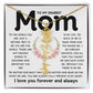 Dear Mom Birth Flower Custom Name Necklace