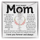 Dear Mom Birth Flower Custom Name Necklace