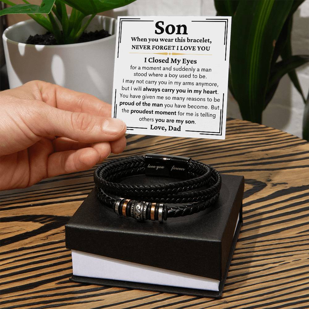 Son Never Forget I Love You - Love You Forever Bracelet