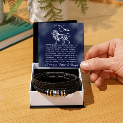 To My Dear Son - First Breath  - Men's Bracelet