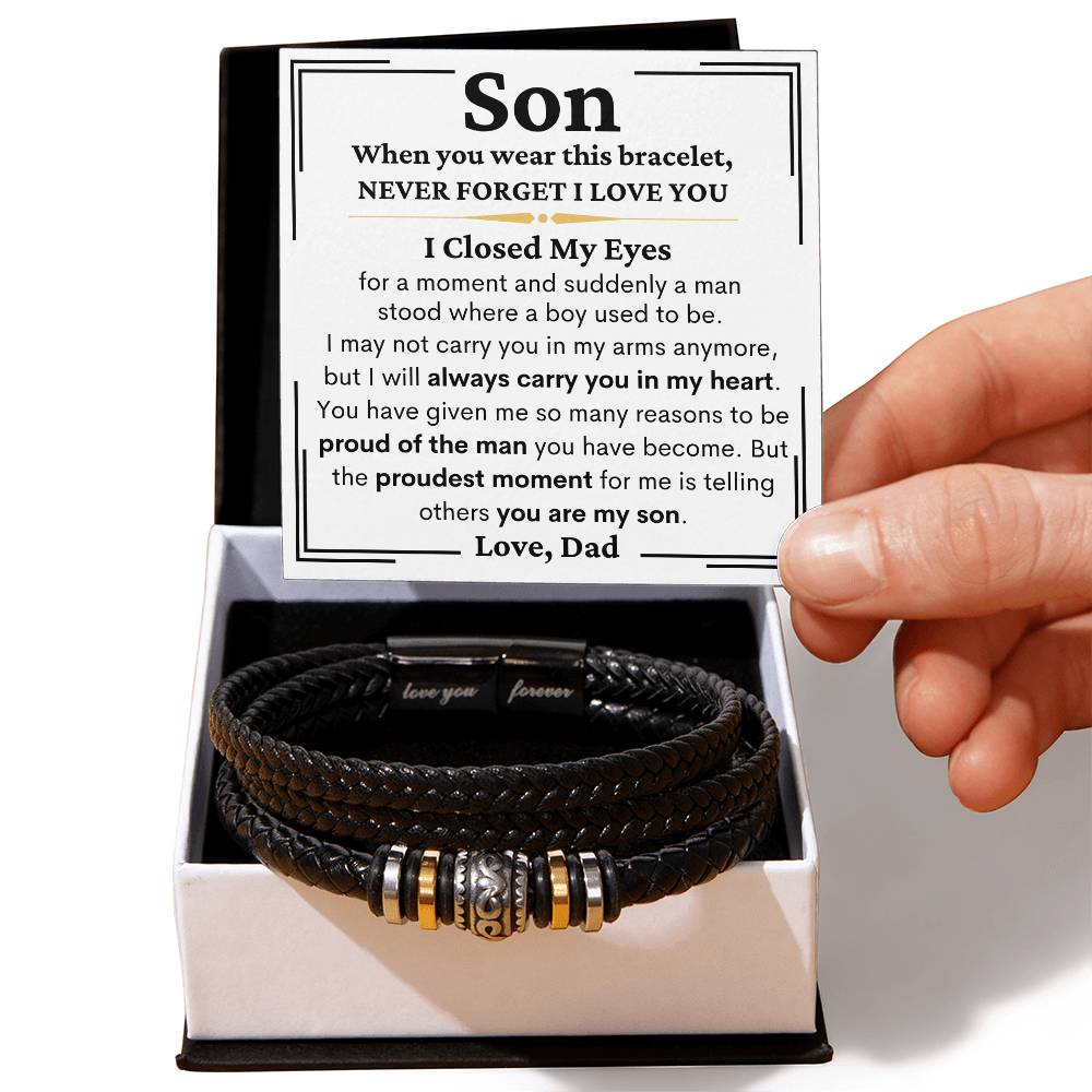 Son Never Forget I Love You - Love You Forever Bracelet