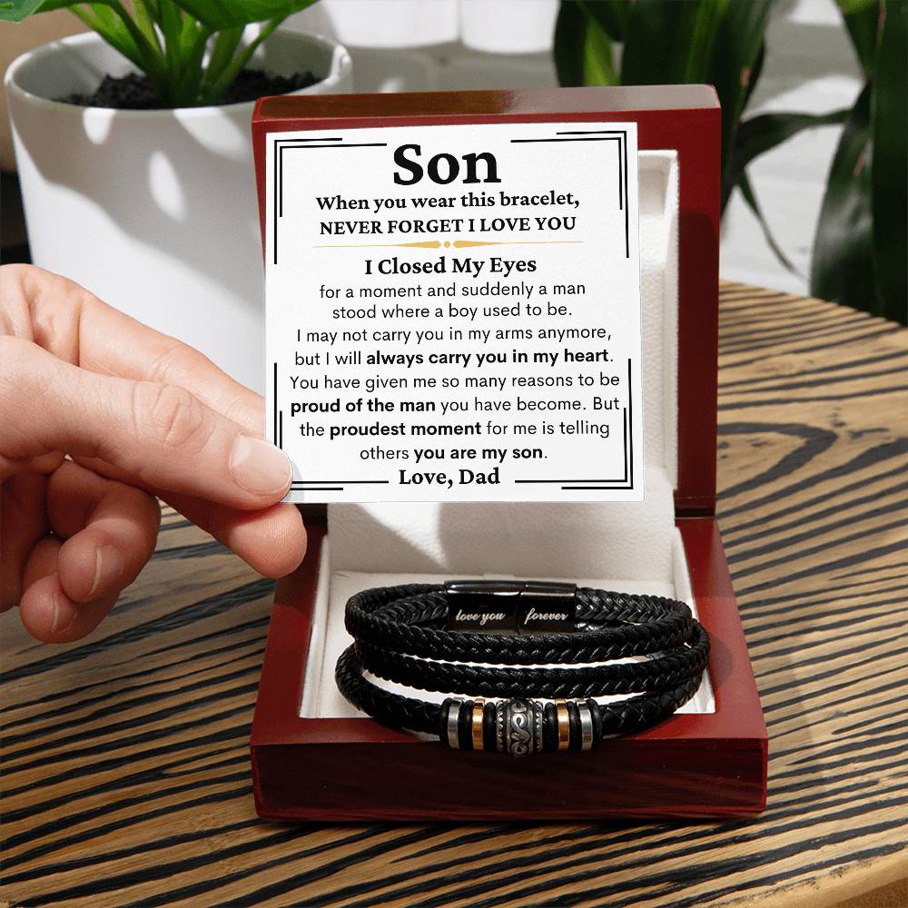 Son Never Forget I Love You - Love You Forever Bracelet