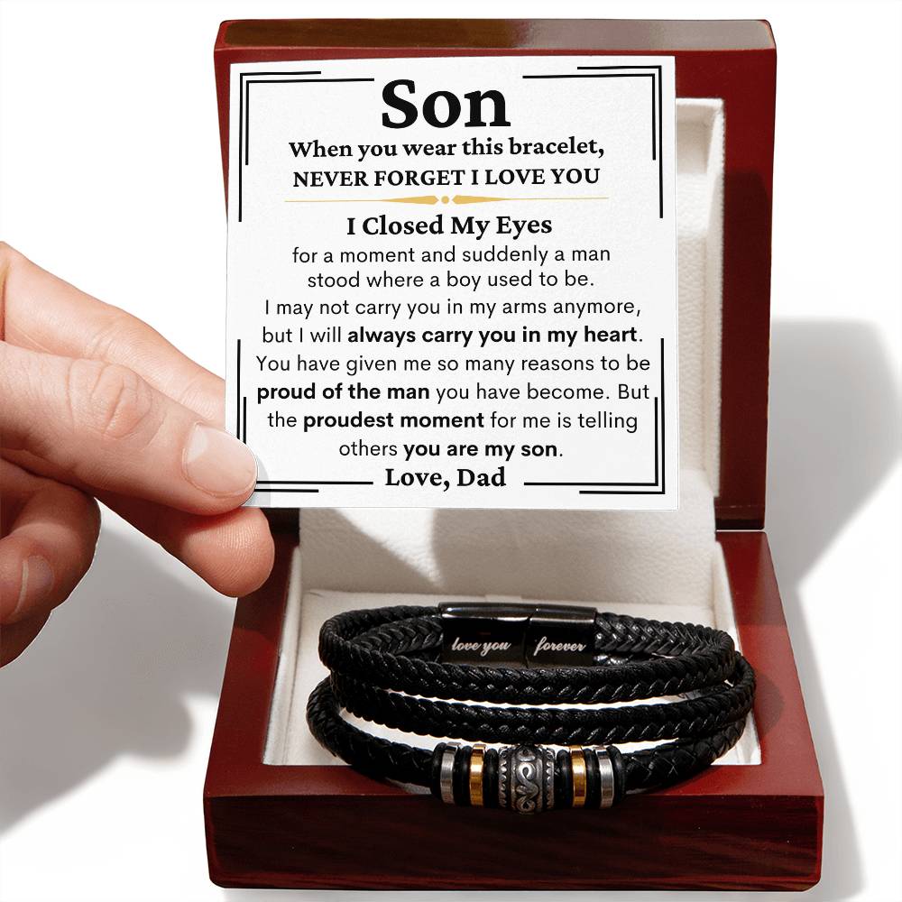 Son Never Forget I Love You - Love You Forever Bracelet